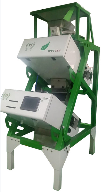 Зеленая машина 200kg/H сортировщицы цвета черного чая с камерой CCD RGB