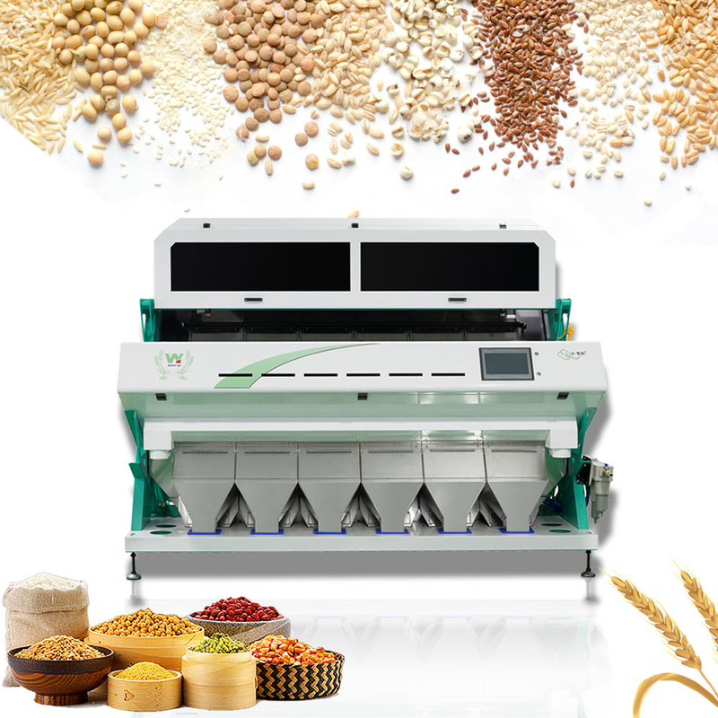 Wenyao 6 Chute Color Sorter Машина для сортировки цвета риса 1500-3200 л/мин Потребление воздуха