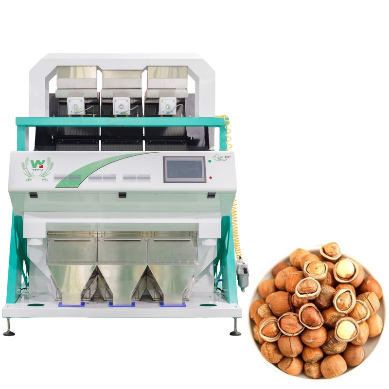 Wenyao Hazelnut Color Sorter CCD Камера Орехи оборудование для сортировки цветов