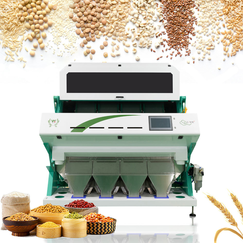 Интеллектуальный сортировщик цветов Wenyao 4 Chute Wheat Color Sorting Machine для зерновых