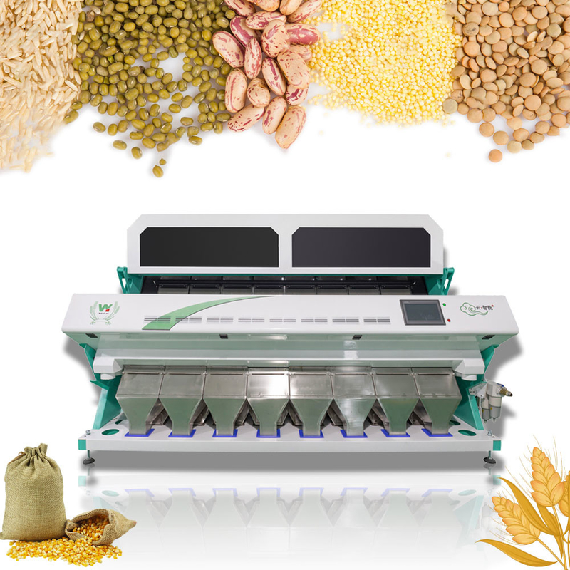 Wenyao 8 Chute Высокая скорость сортировки Машина сортировки цвета Mung Bean Color Sorter