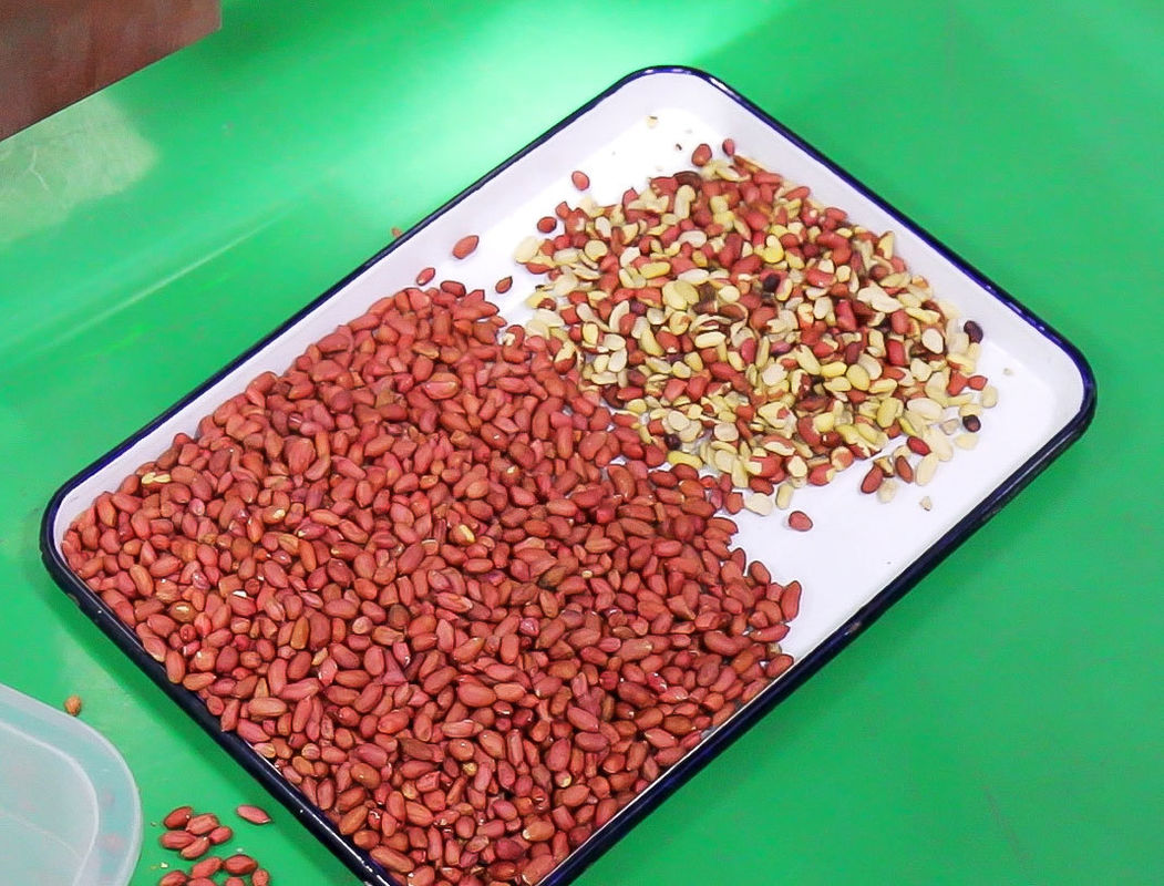 Профессиональный сортировщик арахиса по цвету, машина для сортировки арахиса CCD с функцией шелушения