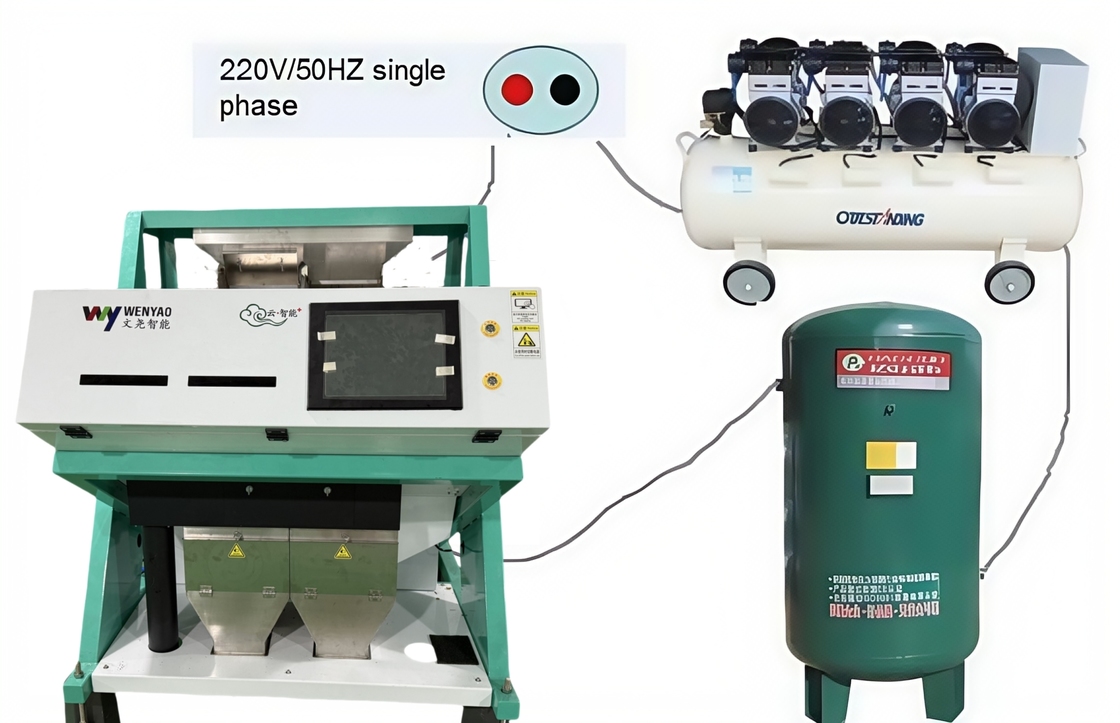 Wenyao Latest Technology High Sorting Accuracy Coffee Color Sorter Machine for Roasted and Green Coffee Bean