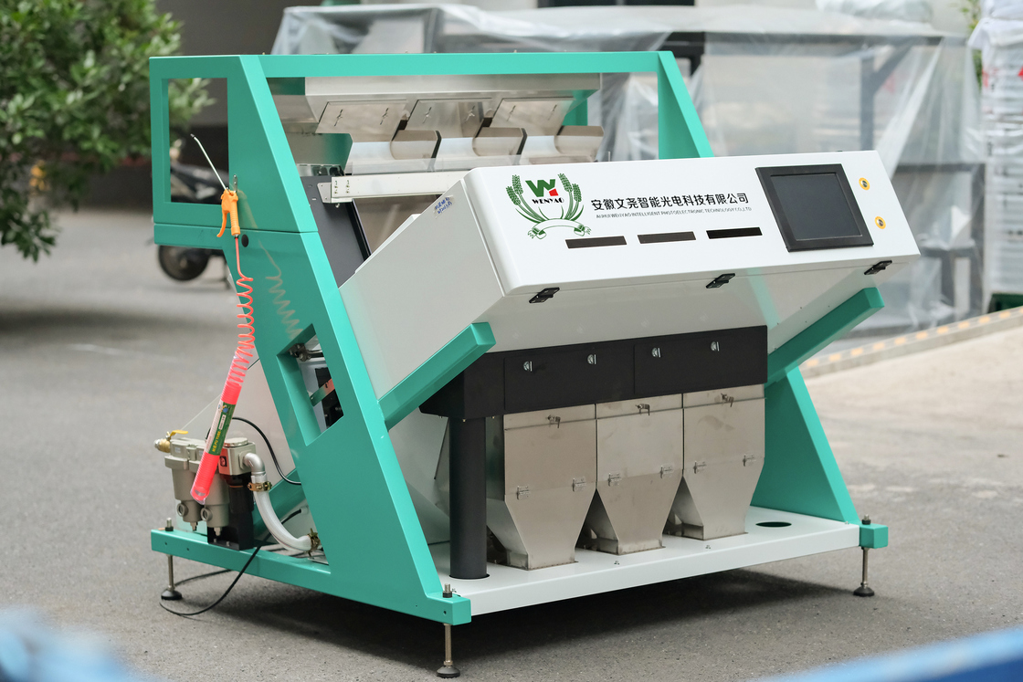 Заводские продажи 320-канального CCD-сортировщика цвета с точностью сортировки 99,99% и конструкцией из нержавеющей стали 304