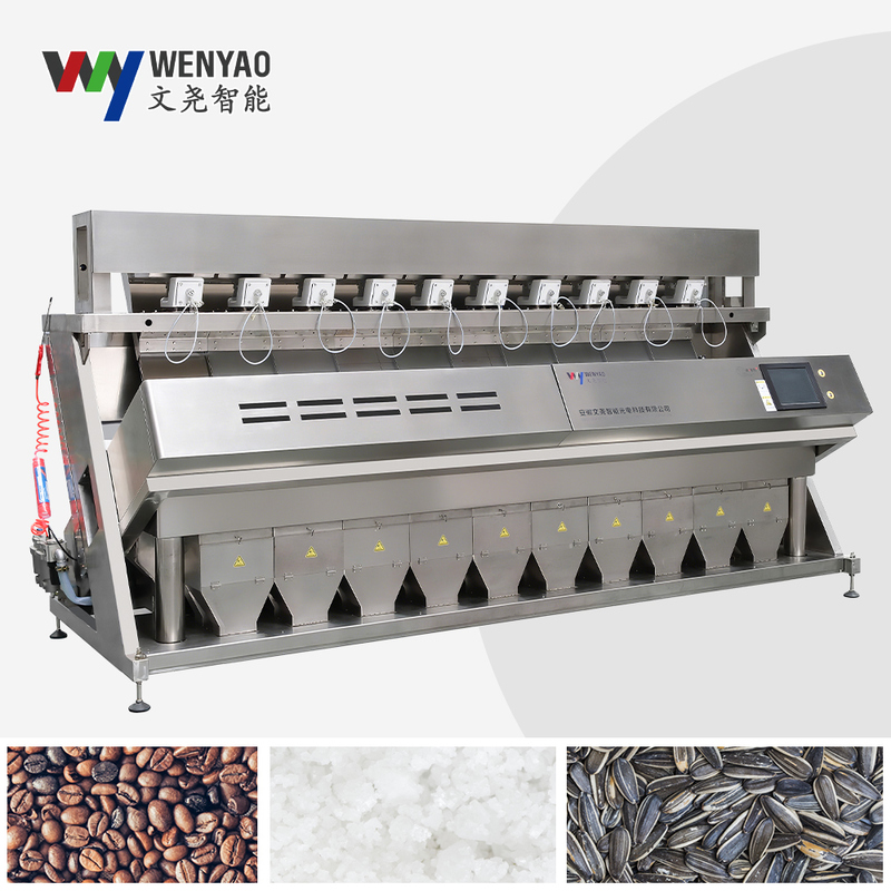 Intelligent 10 Chutes 640 Channels Beans Color Sorter with 6.5kw Power and High Sorting Accuracy