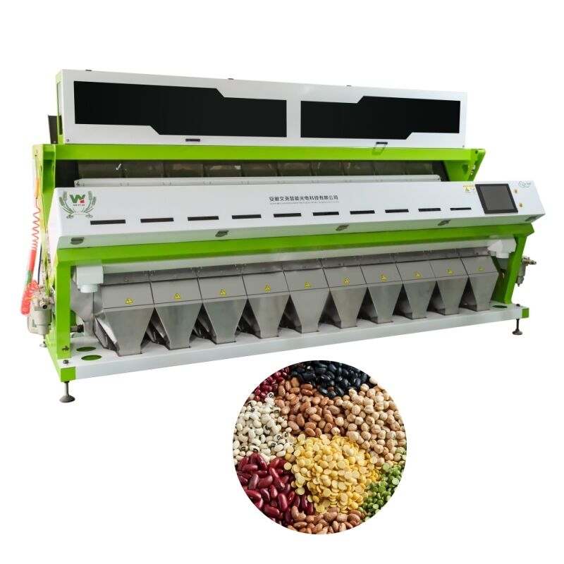 Wenyao 10 Chute 640 Channels Большой цветосортирующий аппарат для бобов Mung Bean Kidney Bean Оптический сортировщик для сортировки орехов