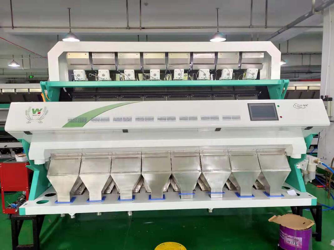 8 Chute Peanuts Color Sorter Machine 512 Channels Nuts Color Sorter CCD Color sorter for grain