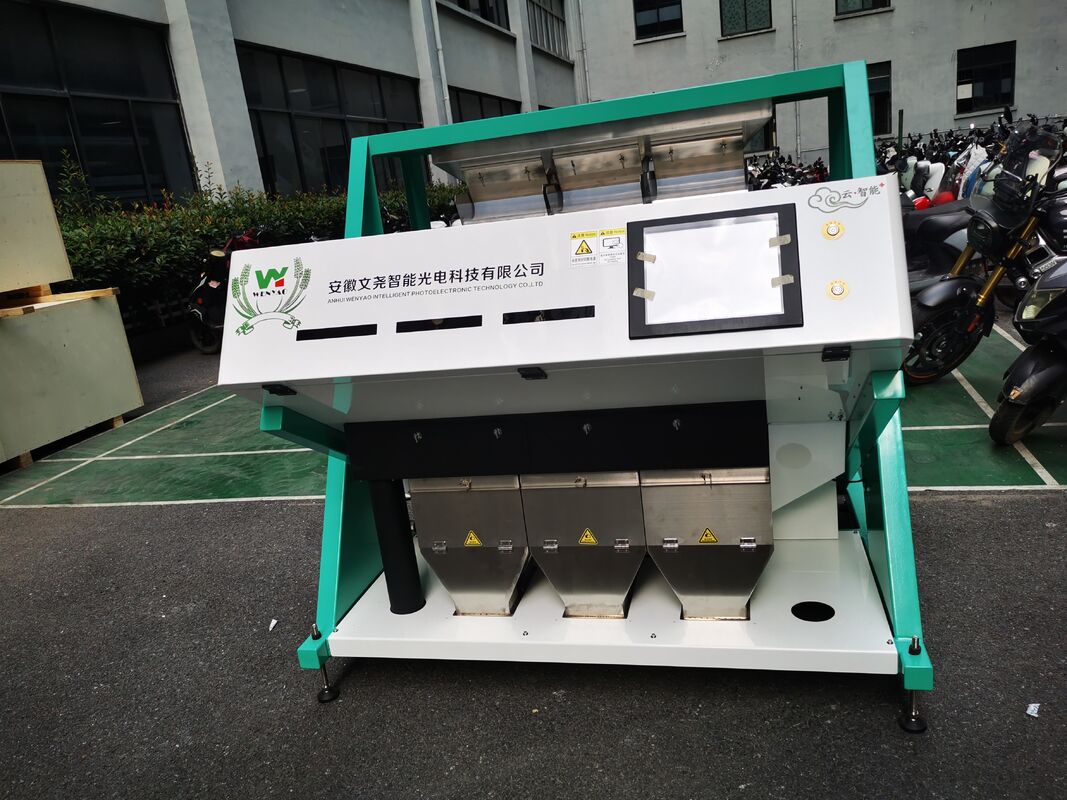Wenyao 3 chute 192 channels High Pixels Grain Colour Sorter For Wheat Barley Color Sorting Machine