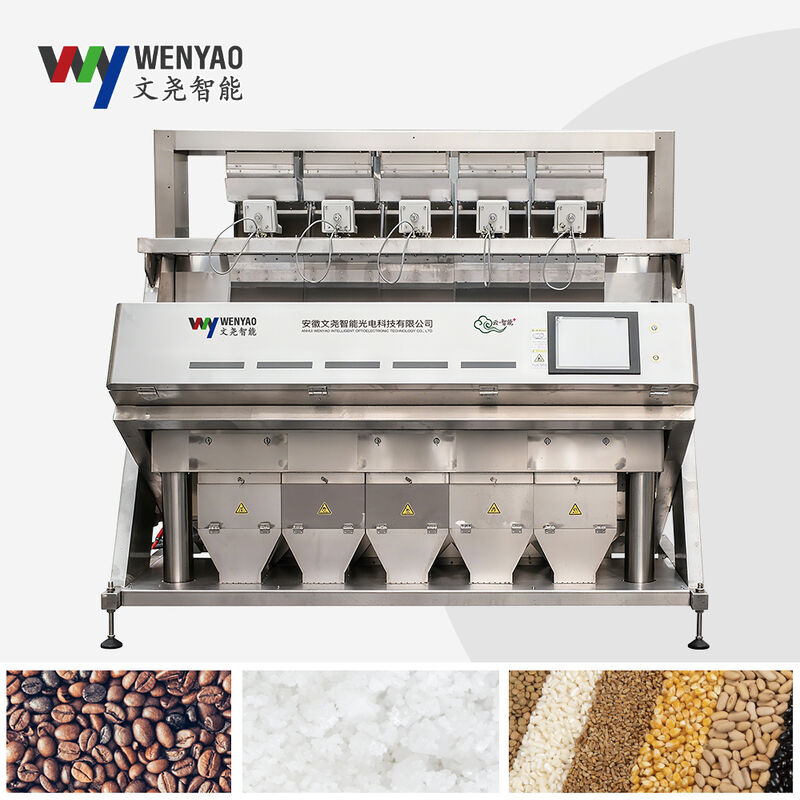 WENYAO Full 304/316 Нержавеющая сталь Интеллектуальная машина для сортировки цвета Солевой сортировщик цвета Удаление нечистоты
