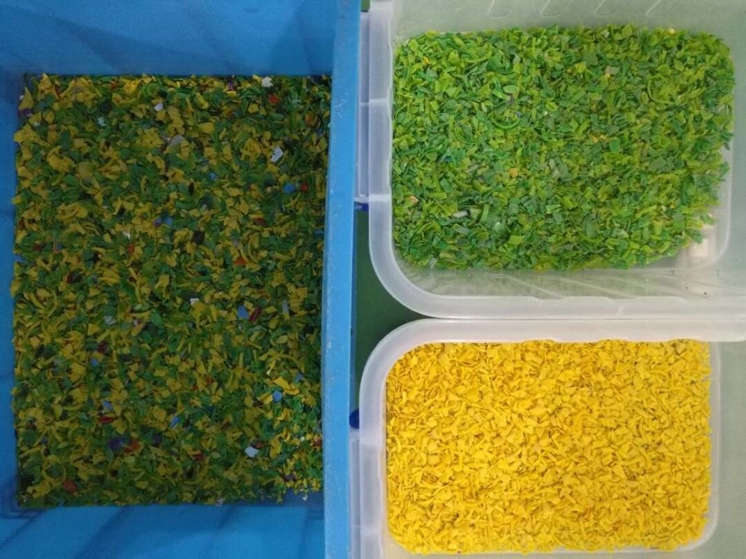 Машина желтого пластикового цвета сортируя для желтого пластикового цвета отделяя с самой лучшей ценой