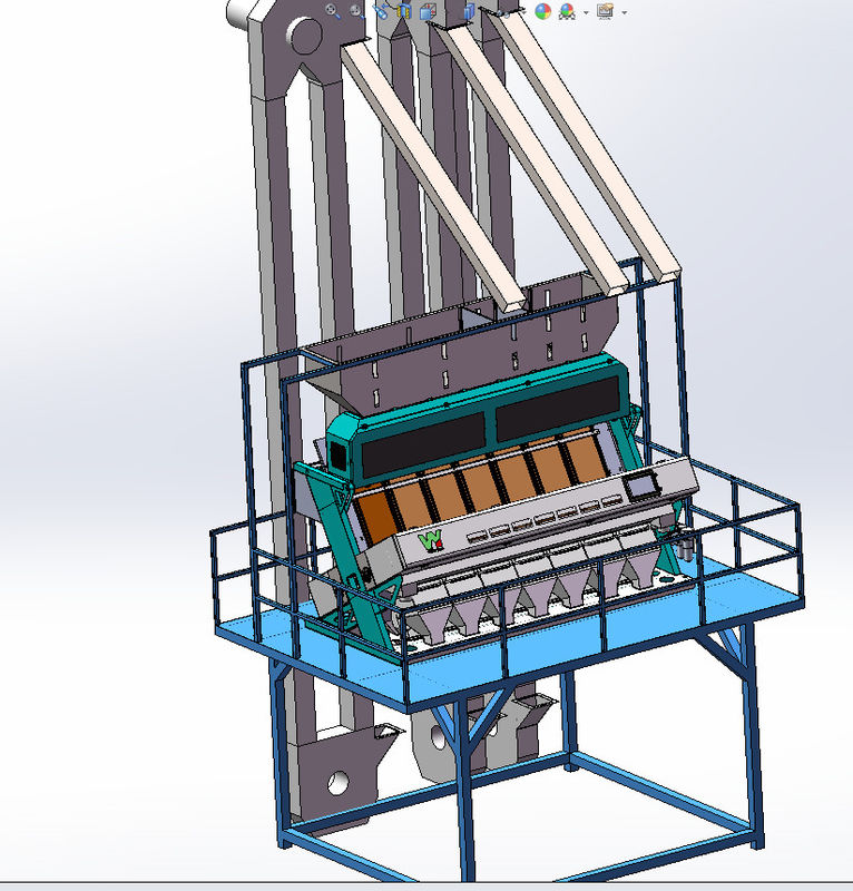 Многофункциональная сортировщица цвета зерна с одиночной фазой 220V 50HZ