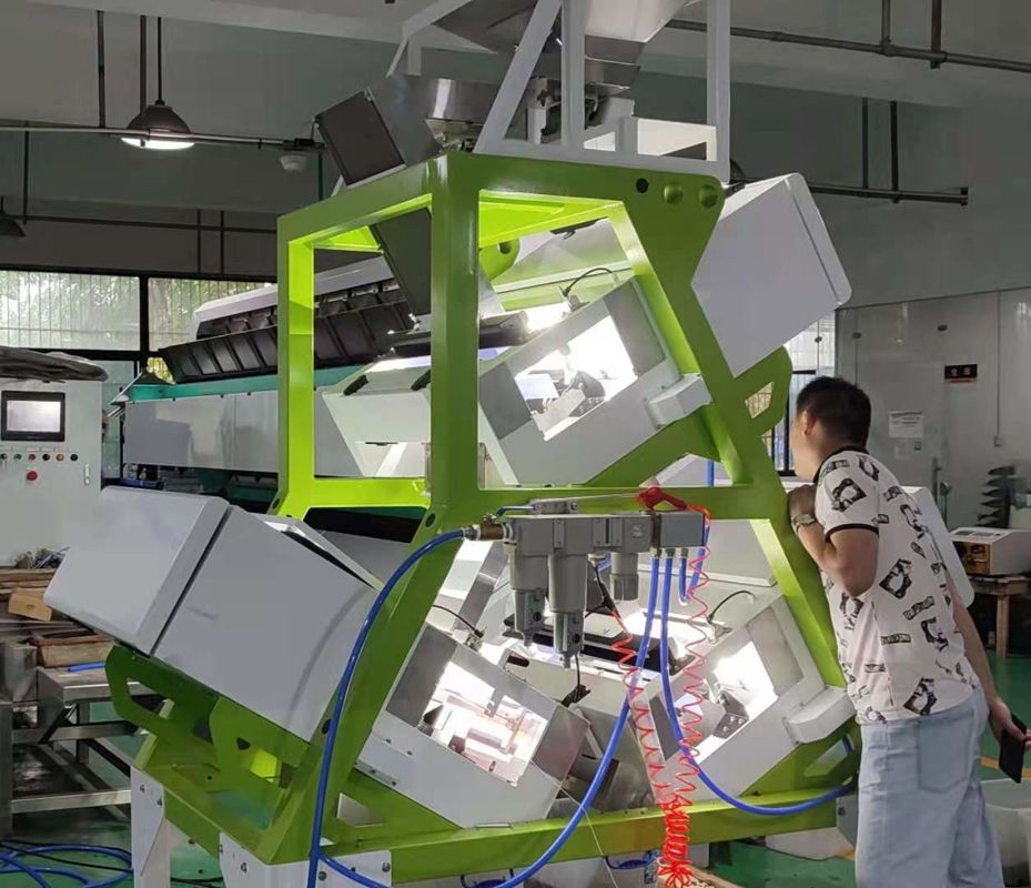 Машина сортировщицы цвета чая Puer черного чая зеленого чая с камерой Ccd Rgb оптически