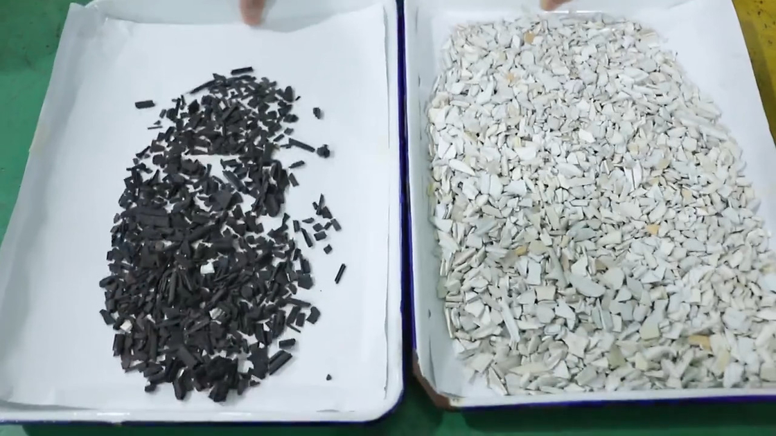 256 каналов с PVC ABS ЛЮБИМЦА камеры Тошиба сдают в утиль пластиковые хлопья красят сортируя машину