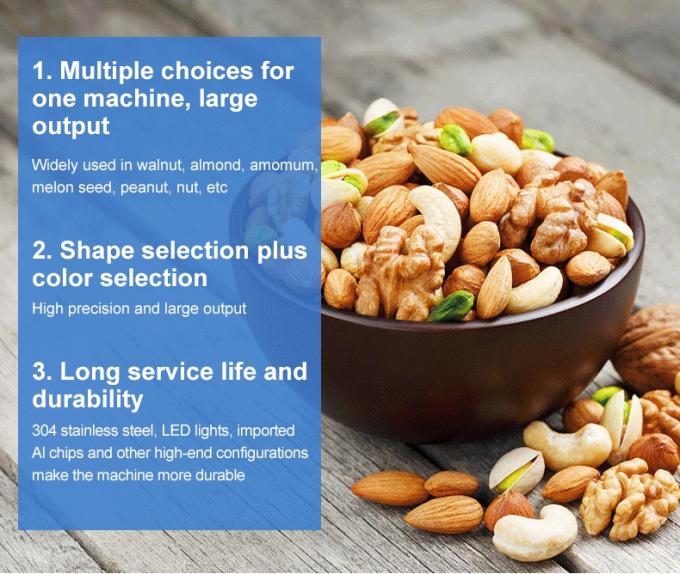 Интеллектуальная машина для сортировки цветов кешью с сенсором Toshiba CCD и RGB-камерой 1