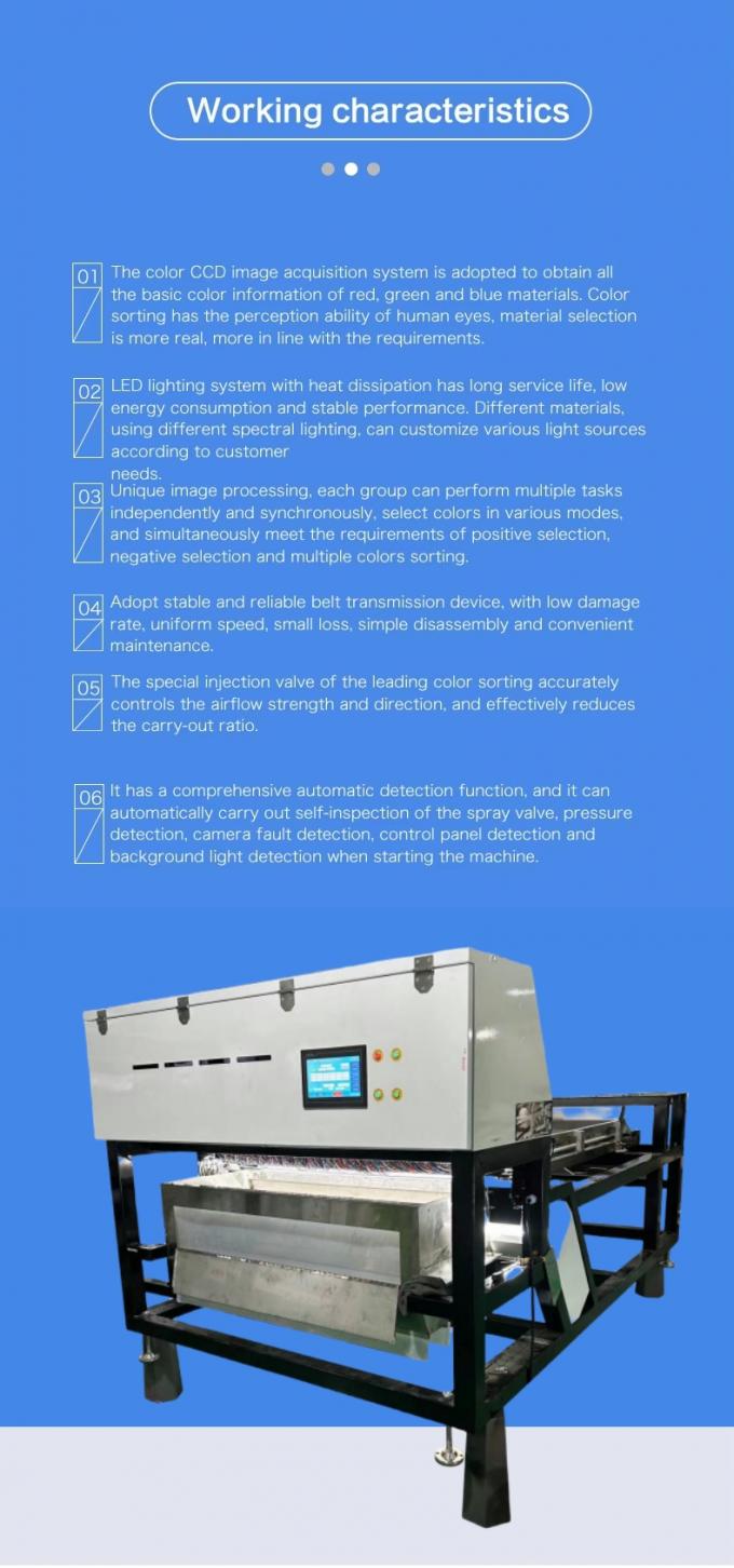 Интеллектуальная машина для сортировки по цвету с CCD-камерой и двойным ремнем Wenyao Double Belt High Technology для плодов мыльного дерева 2