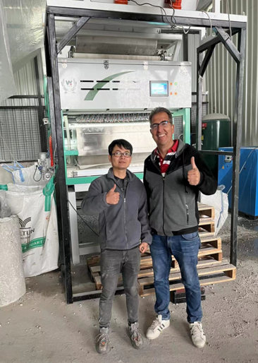 Мини-функция оптический RGB пластиковый сортировщик цвета машина для сортировки по цвету ПЭТ 15