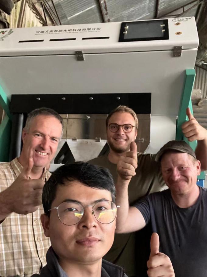 1200 мм ремень цветосортирующий аппарат для руды зерна риса с 99,99% точности 9